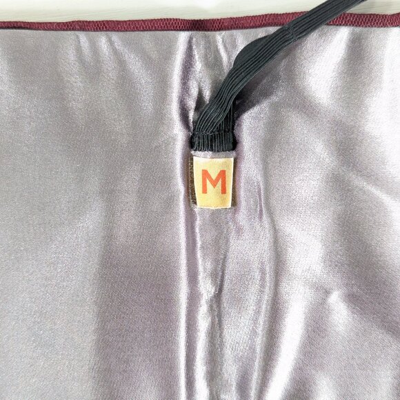 Vintage Burgundy red Cumberband, classic mens tuxedo accessory size M - Picture 3 of 7